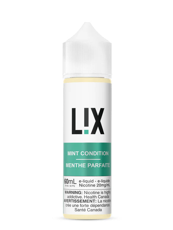 L!X E-Liquid 60ml Mint condition 3mg