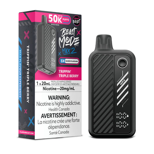 Flavour Beast Mode Max2 50K Trippin Triple Berry