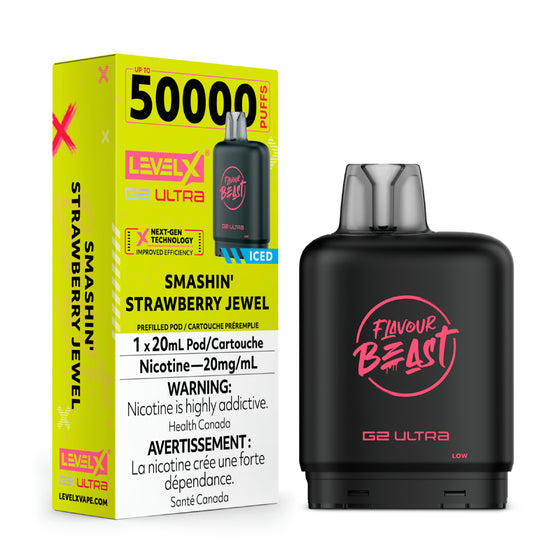 Flavour Beast Levelx Ultra Smashin Strawberry Jewel