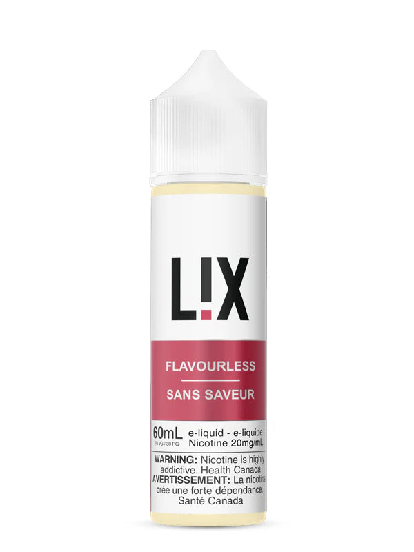 L!X E-Liquid 60ml Flavourless 6mg
