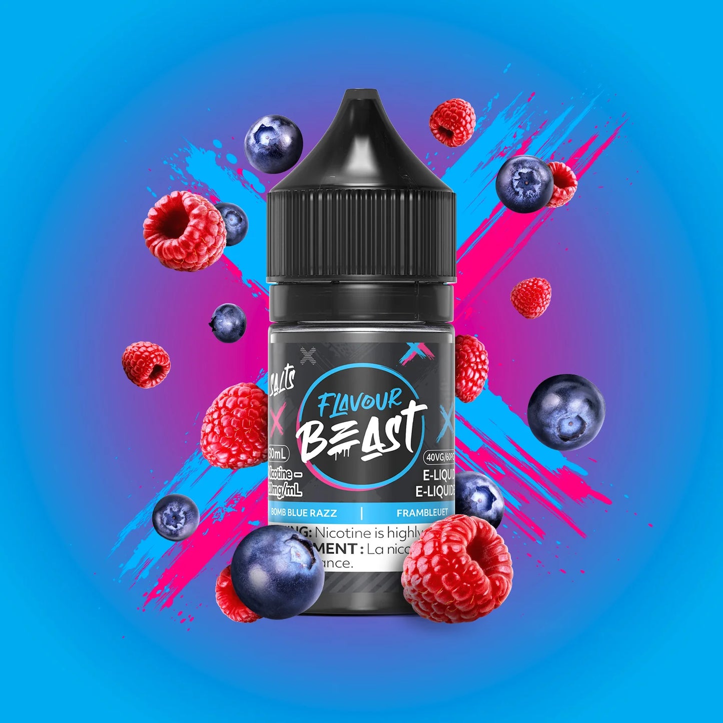 Flavour Beast Ejuice 20mg Bomb Blue Razz