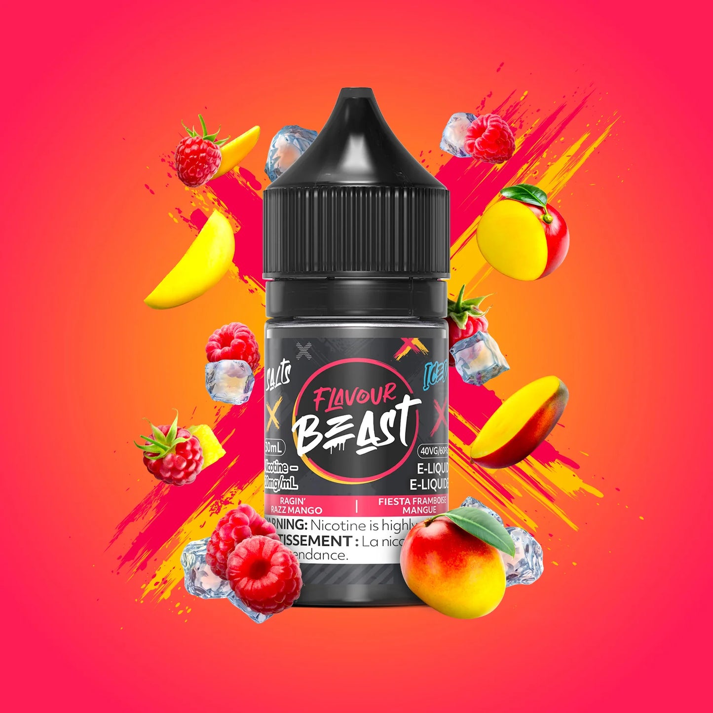 Flavour Beast Ejuice 20mg Ragin Razz Mango