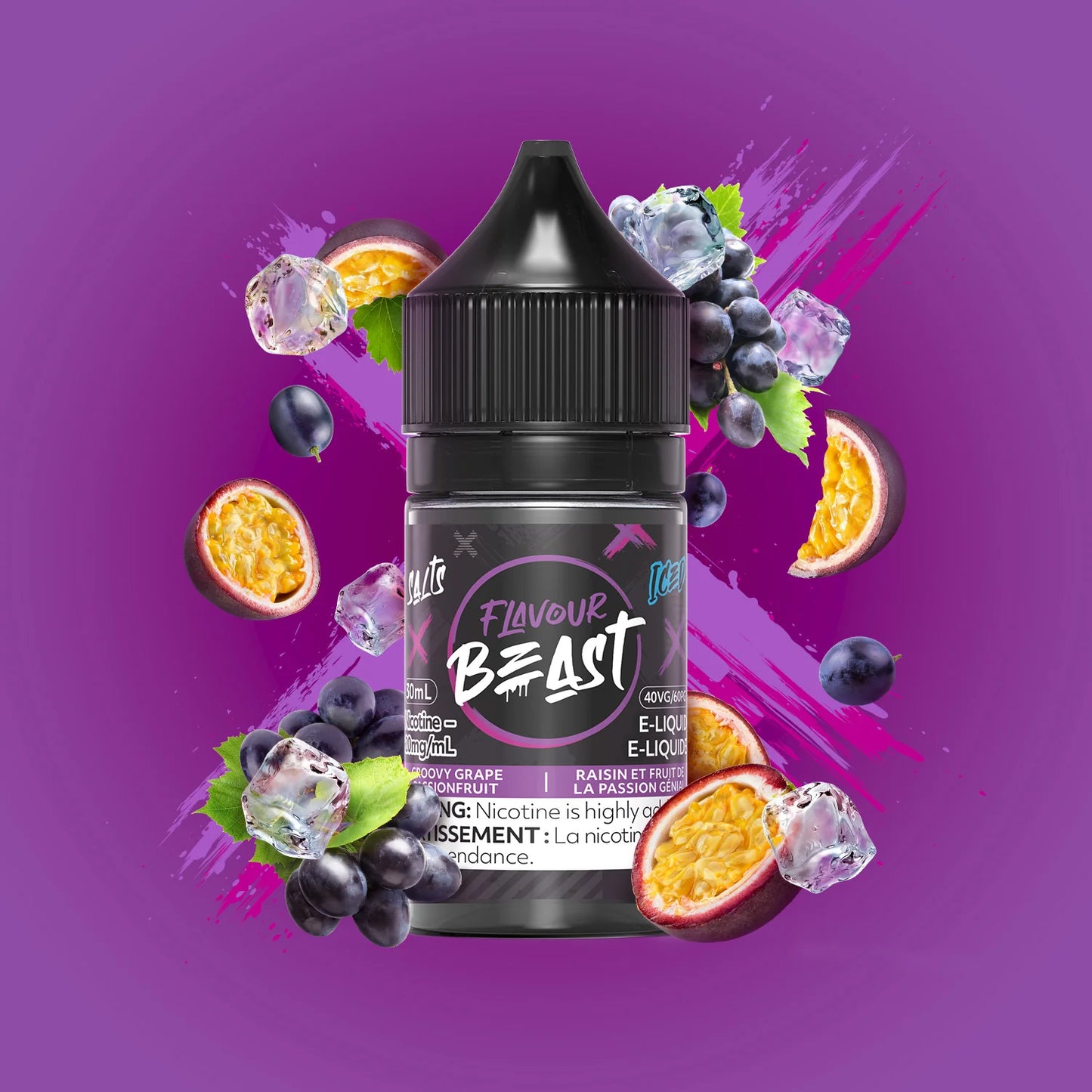 Flavour Beast Ejuice 20mg Groovy Grape Passion Fruit