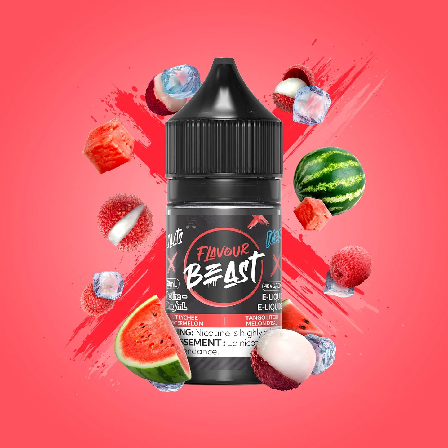 Flavour Beast Ejuice 20mg Lit Lychee Watermelon