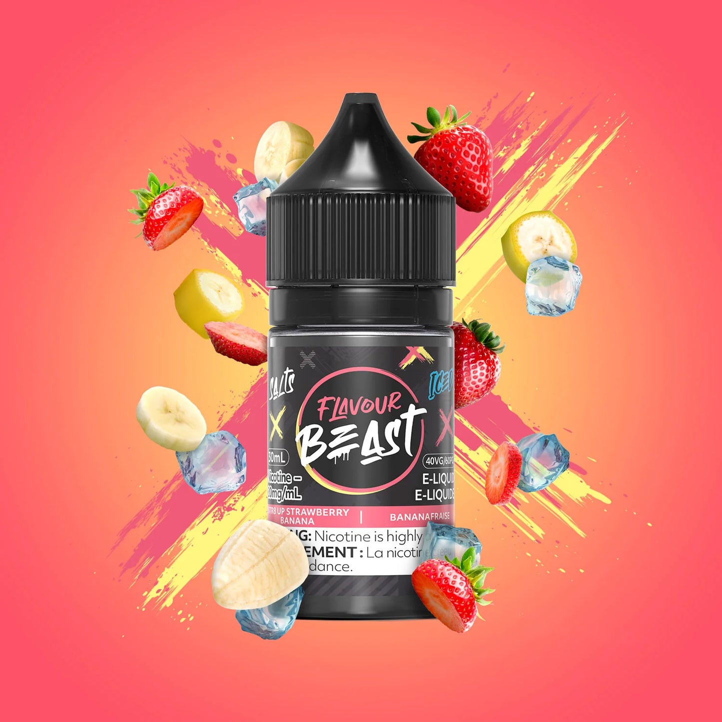 Flavour Beast Ejuice 20mg Str8 Strawberry Banana