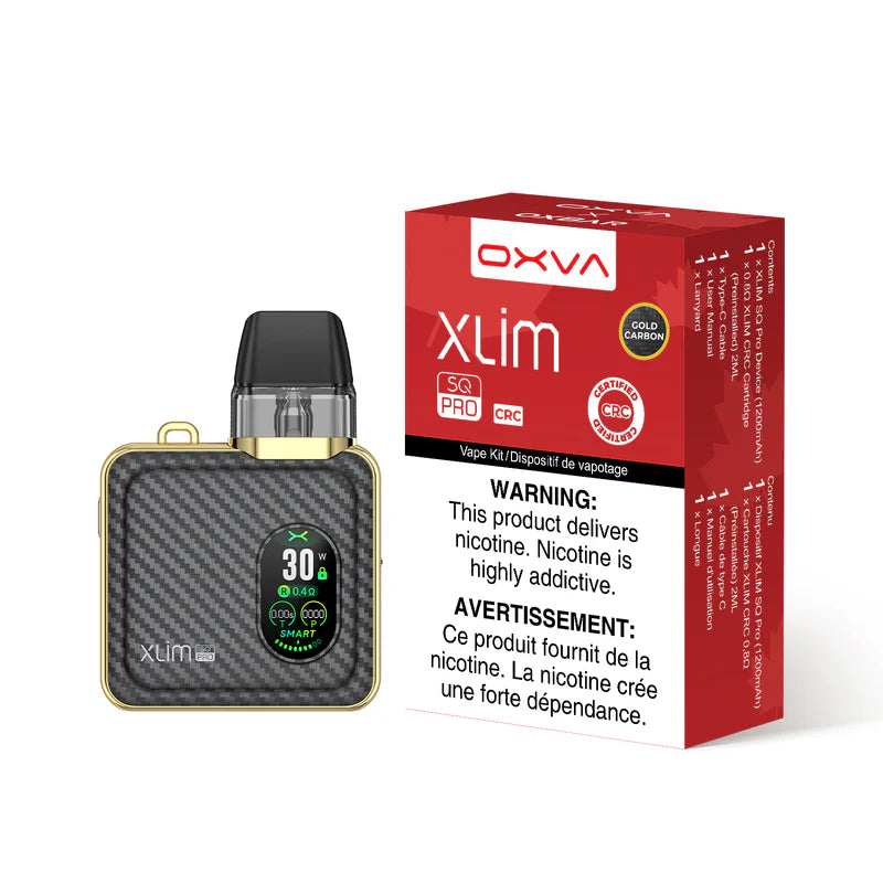 OXVA XLIM SQ PRO POD KIT [CRC]-Gold Carbon