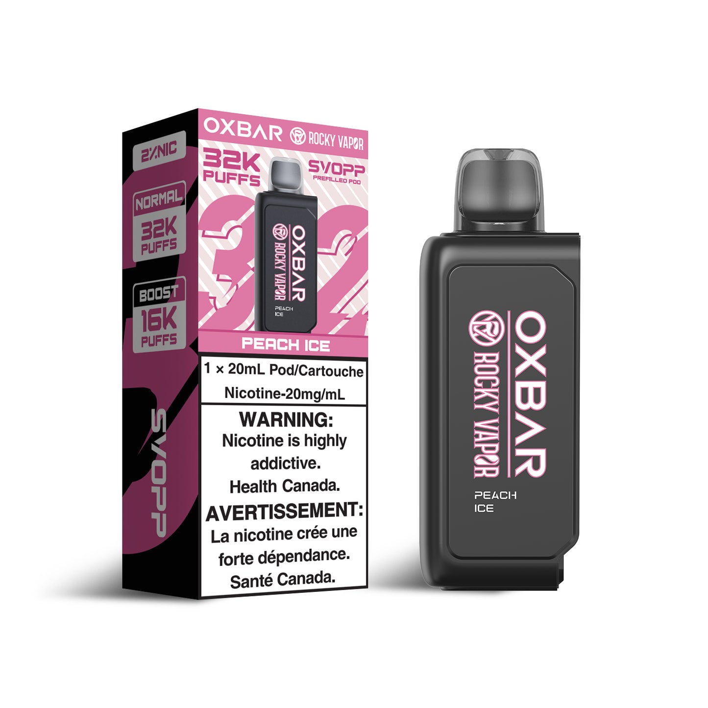 Oxbar 32k Peach Ice
