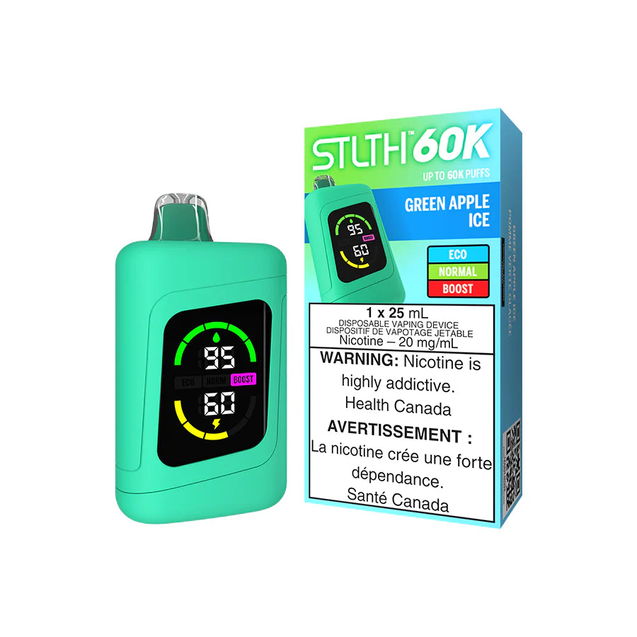 Stlth 60K Disposable (ON) Green Apple Ice