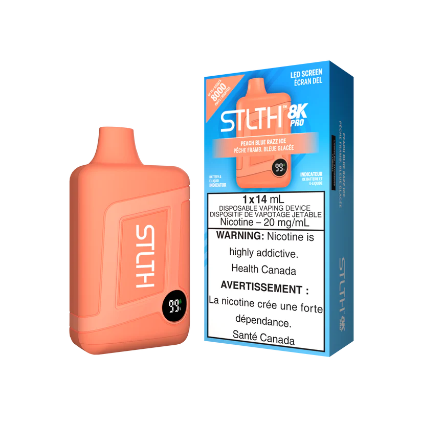 Stlth 8k Pro Peach blue razz ice