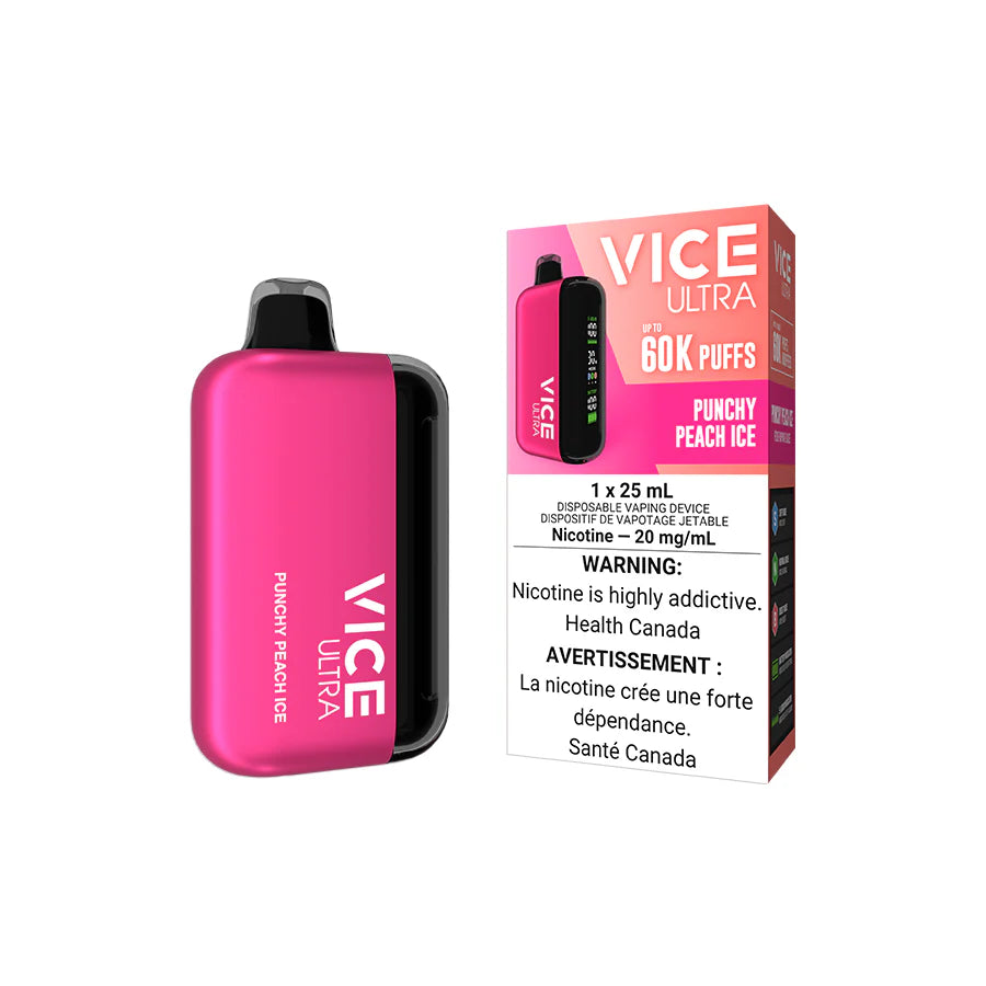 VICE ULTRA DISPOSABLE 60k (ON) PUNCHY PEACH ICE