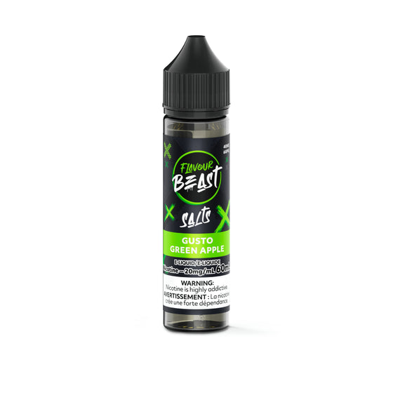 Flavour Beast Salt 60ml 20mg Gusto Green Apple
