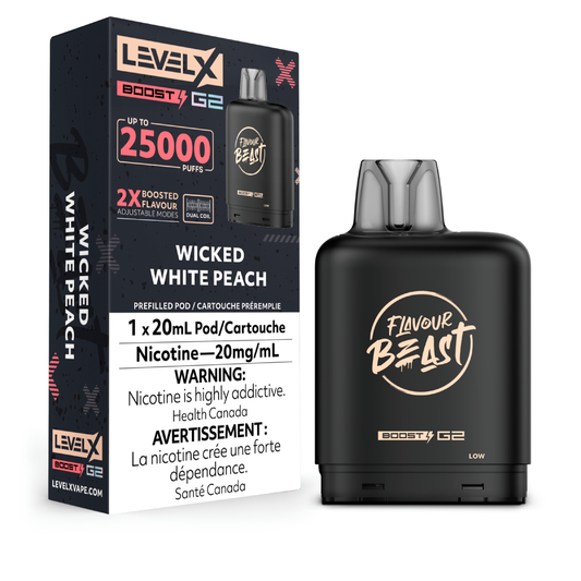 Flavour Beast Level X Boost Wicked White Peach