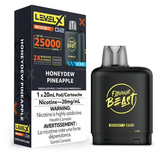 Flavour Beast Level X Boost Honeydew Pineapple