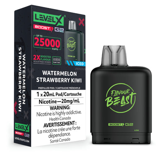 Flavour Beast Level X Boost Watermelon Strawberry kiwi