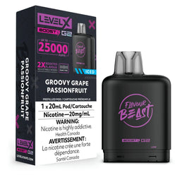 Flavour Beast Level X Boost Groovy Grape Passion Fruit