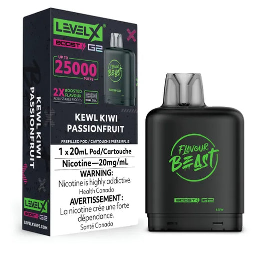 Flavour Beast Level X Boost Kewl Kiwi Passionfruit